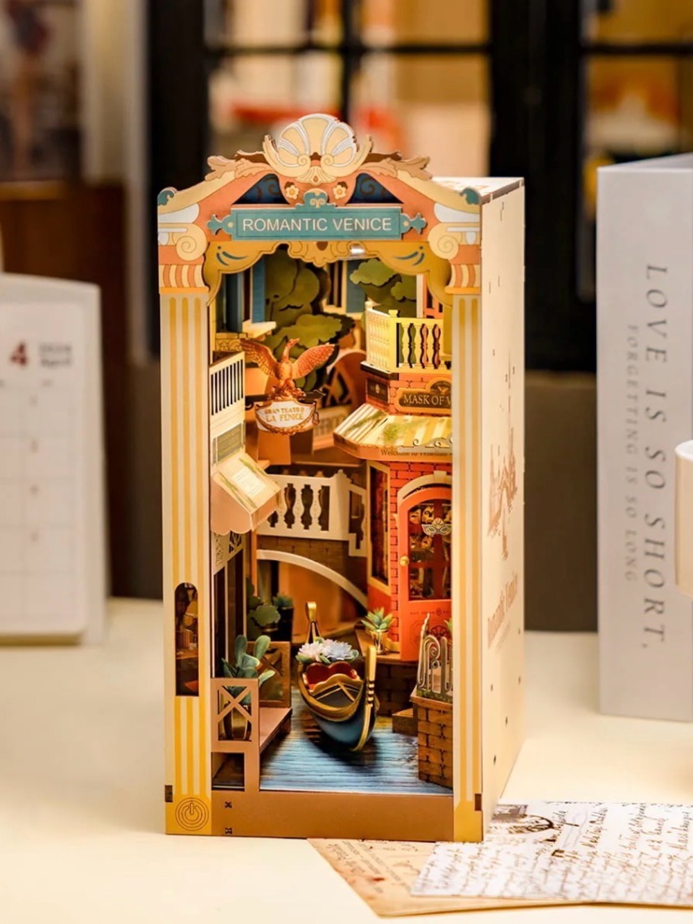 Rolife TGB08 Romantic Venice Book Nook & Wonderland 3D Building Wood Puzzle